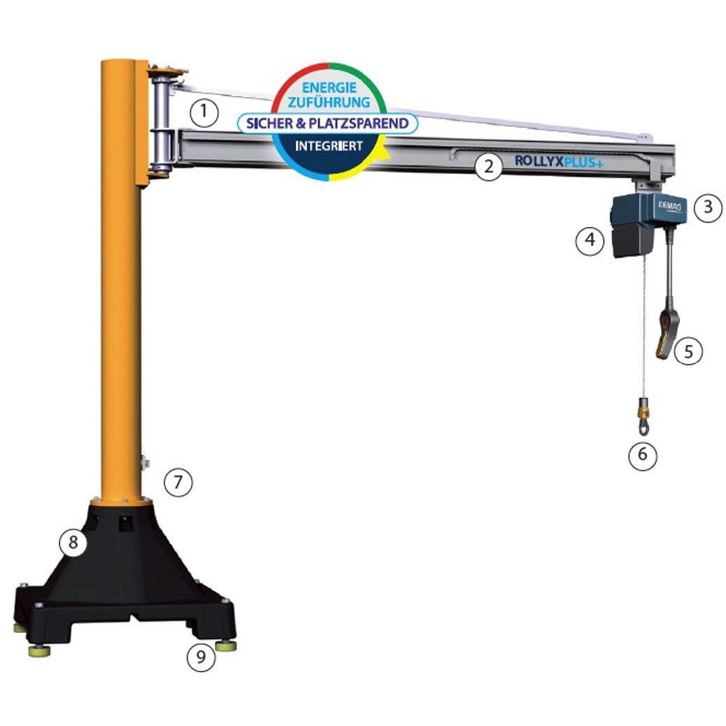 Mobile Slewing Jib Crane